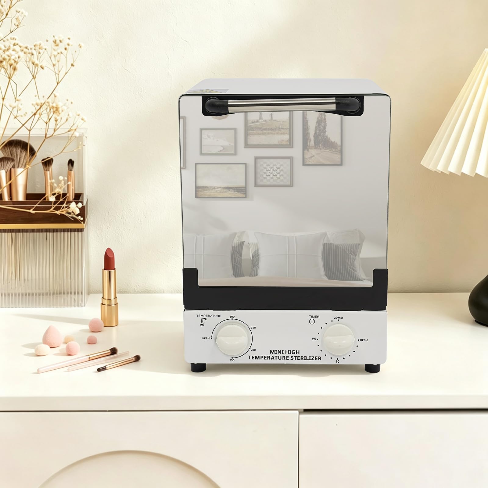 Esterilizador de alta temperatura, 12 L, 1000 W, cuarzo, ajustable