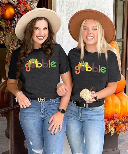 Miniatura 3 de Camisas de Acción de Gracias para mujer, camisa divertida con estampado de pavo para otoño, camisetas con estampado de letras de Acción de Gracias