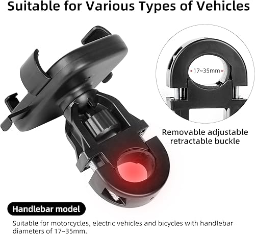 Miniatura 3 de Soporte para teléfono de motocicleta, soporte para teléfono de bicicleta, soporte para teléfono celular para manillar de bicicleta, soporte para