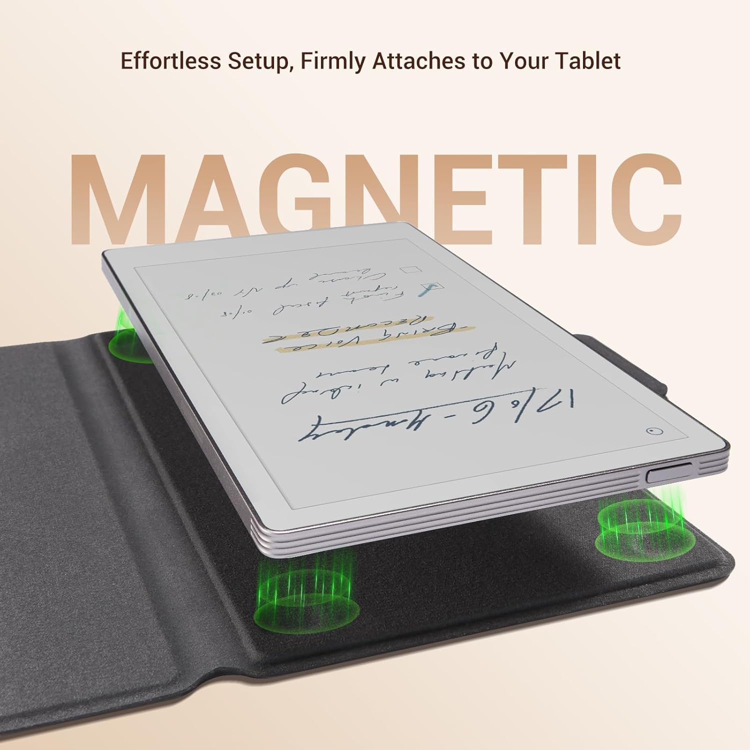 CoBak Magnetic Case for Remarkable Paper Pro Move 7.3" 2025 Released- Smart Auto Sleep/Wake Folio Lightweight Protective Cover with Pen Holder Flap (Brown) - Image 2