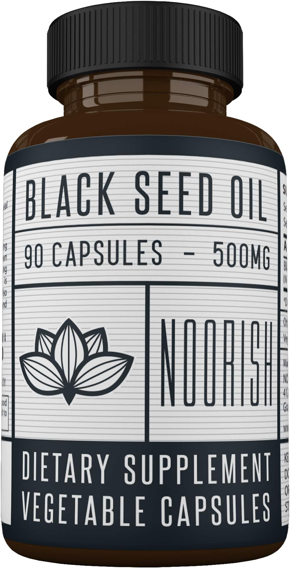 Black Seed Oil Capsules - Cold Pressed Nigella Sativa (Non-GMO) - Black Cumin Seed Oil - 500 MG 90 Capsules