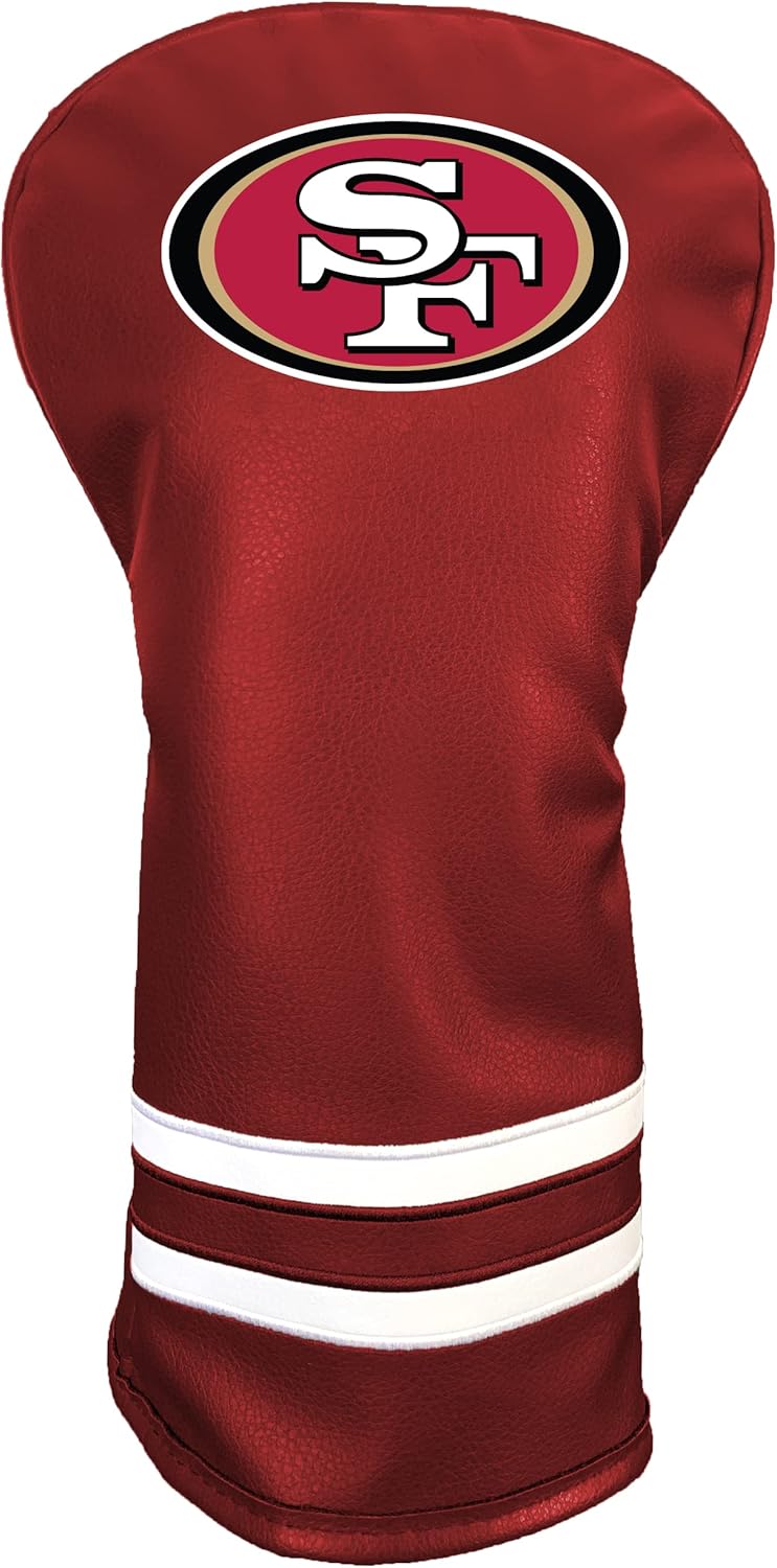 Team Golf NFL Vintage Driver Golf Club Headcover (Printed), Form Fitting Design, Retro Design with Fleece Lining for Extra Club Protection