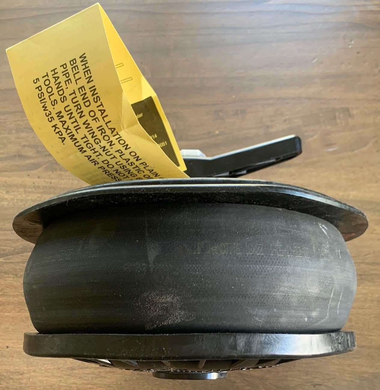 10" Hand-Tite Pipe Plug (R.C. Graham Co), Black, Nylon & Rubber, Expansion Range: 9-3/4 to 11