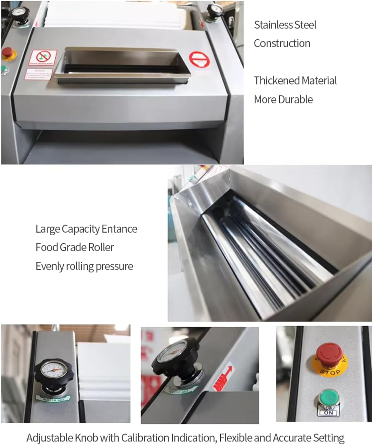 Baguette Moulder Machine, Baguette Shaping Machine, Automatic French Bread Tool, Great for Commercial Bakeries & Bakery Equipment