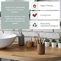 Vista 4 de Wild & Stone Cepillos de dientes orgánicos de bambú para bebé, paquete de 4, cerdas suaves, mango 100% compostable, sin BPA, cepillos de dientes