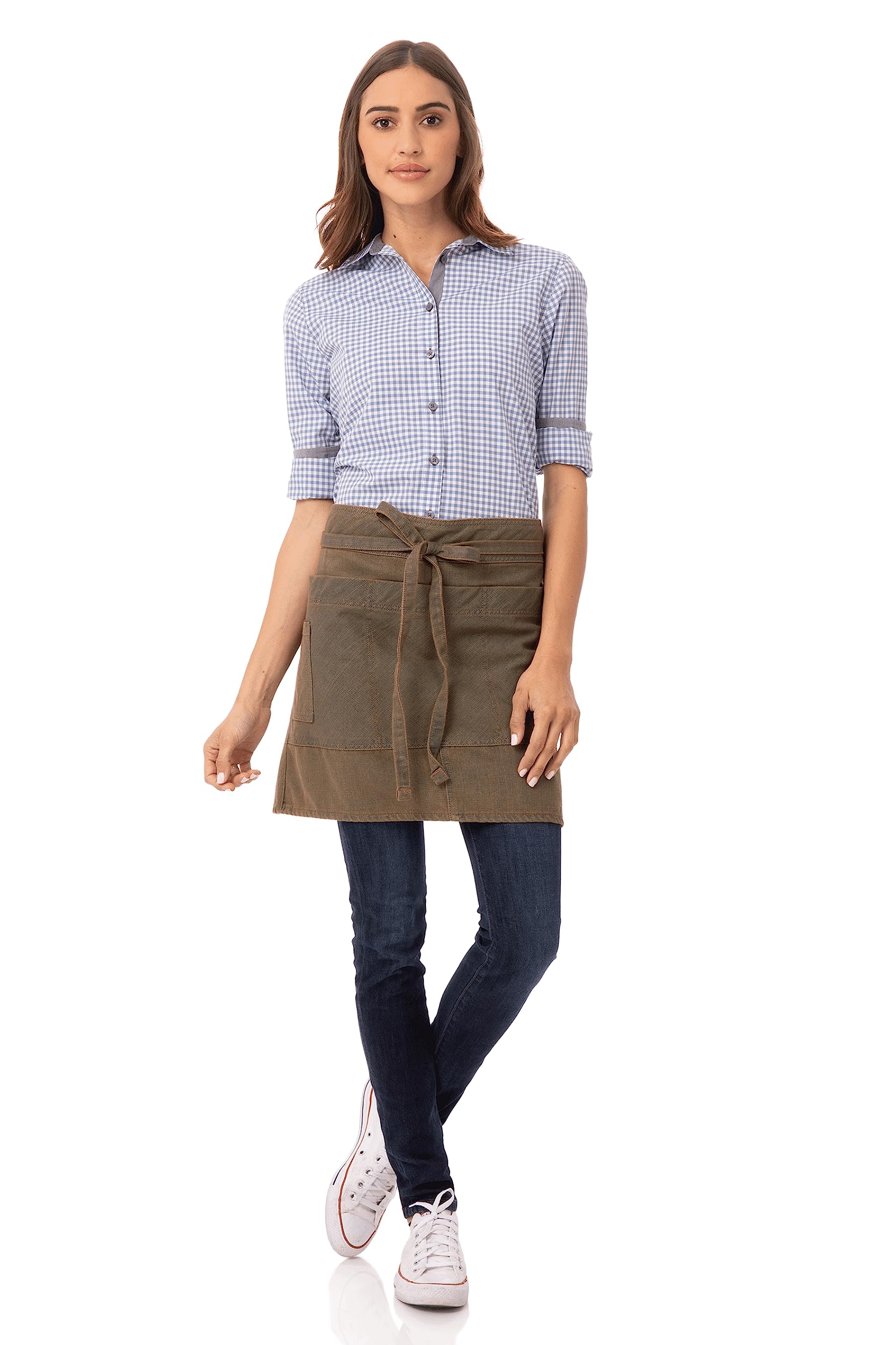 Chef Works Delantal unisex Uptown Half Bistro