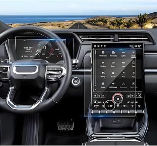 2025 2026 Terrain Screen Protector for GMC Terrain (15Inch Navi+11Inch Dash), for Terrain (Elevation/Denali/AT4), 9H Tempered Glass 2025 2026 Terrain Accessories Anti-scratch&HD Transparent
