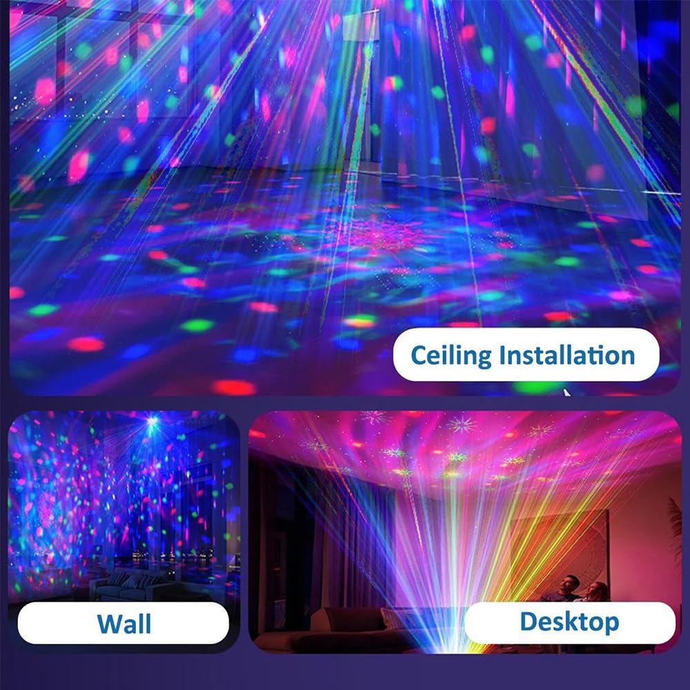 Luci Da Discoteca"Double Ball" 3-In-1,Effetti Spettacolari,Con Telecomando