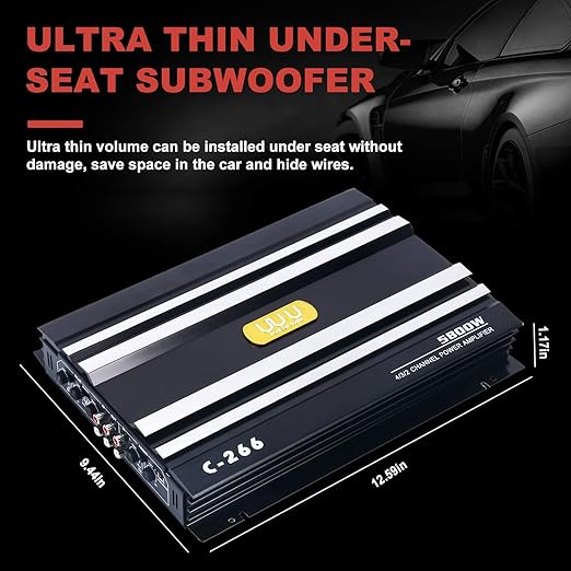 Amplificador de Potencia YaeCCC C-266 4 Canales 1200W para Auto miniatura 3