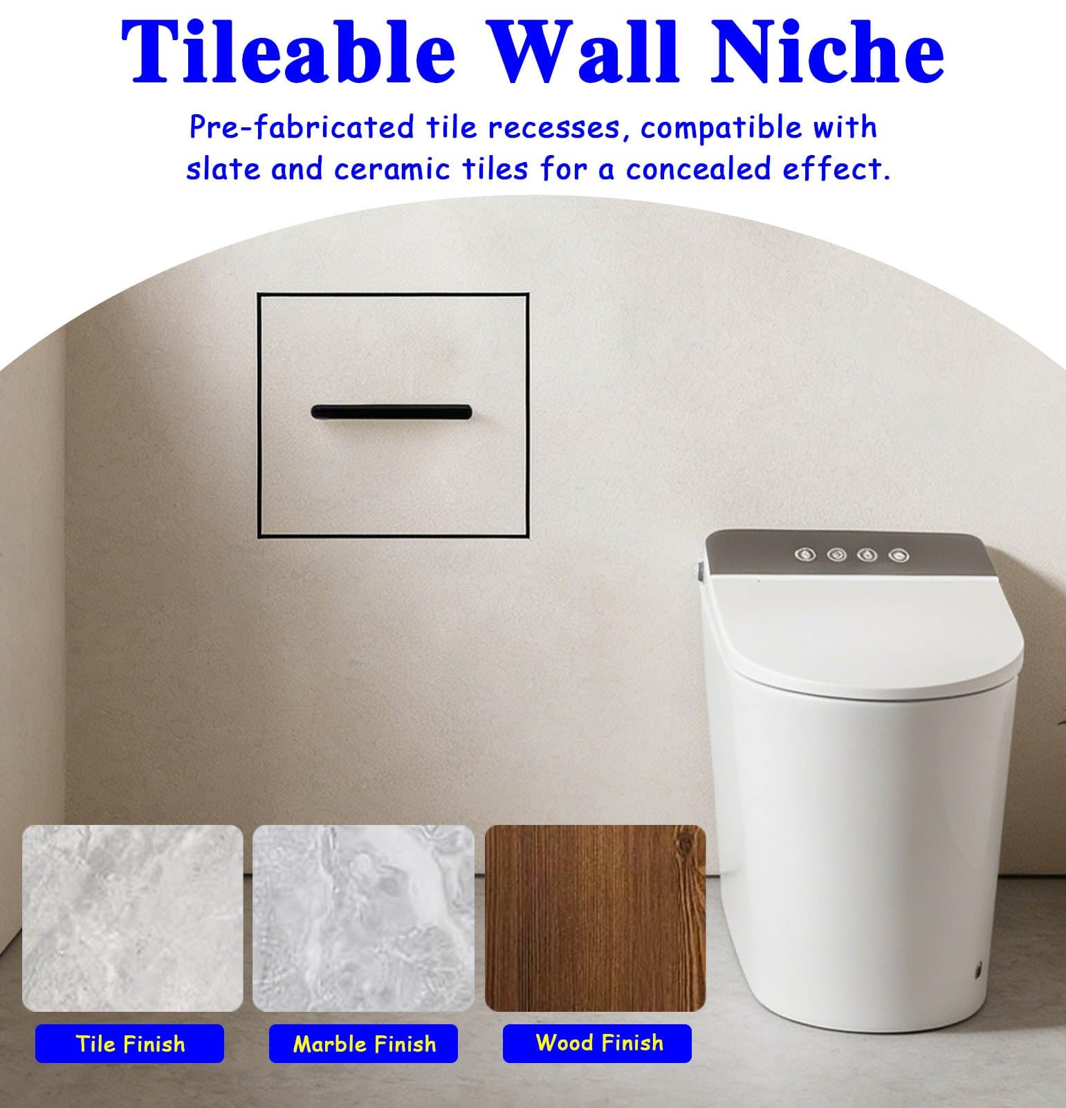 Toilettenpapierhalter Unterputz Kleiner, Einbaubarer Toilettenpapierhalter, Wandnische mit Verstecktem Schrank für WC/Badezimmer, Wand-Toilettenpapierspender mit Nische(Gray)