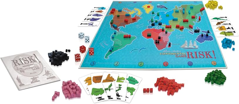 Risk 1959 The Classic Reproduction of Risk with Original Artwork and Components by Winning Moves Games USA, The World Domination and Strategy Battle Game for 2 to 6 Players, Ages 8+