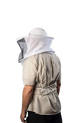 Miniatura 2 de Velo de abeja con sombrero- Velo extraíble con sombrero redondo - Combo profesional de velosombrero de apicultura para protección durante el