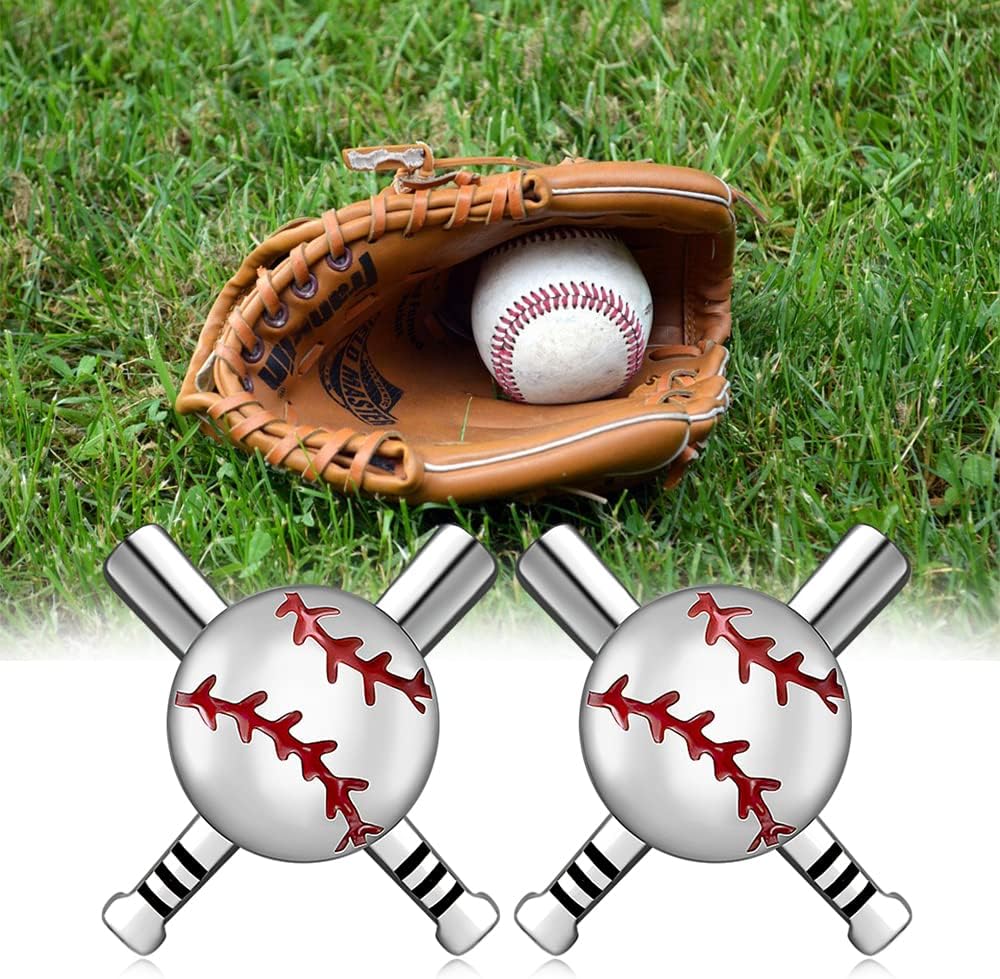 Football Earrings for Women Basketball Volleyball 925 Sterling Silver Rugby Ball Sport Earrings Dangle Drop Small Jewelry Gifts for Sport Lovers