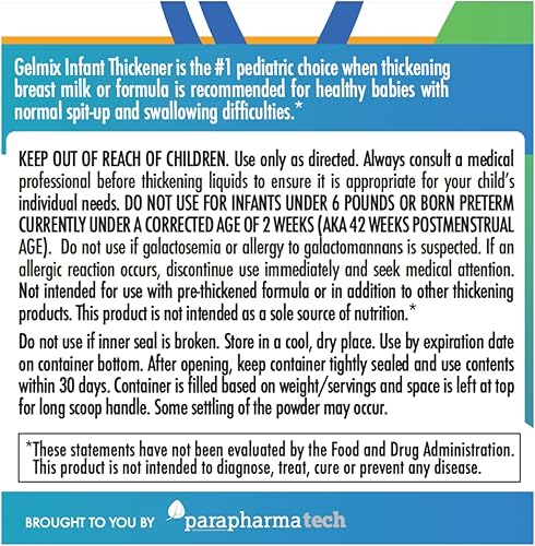Miniatura 5 de Gelmix Espesante infantil para leche materna y fórmula tarro de 44 onzas