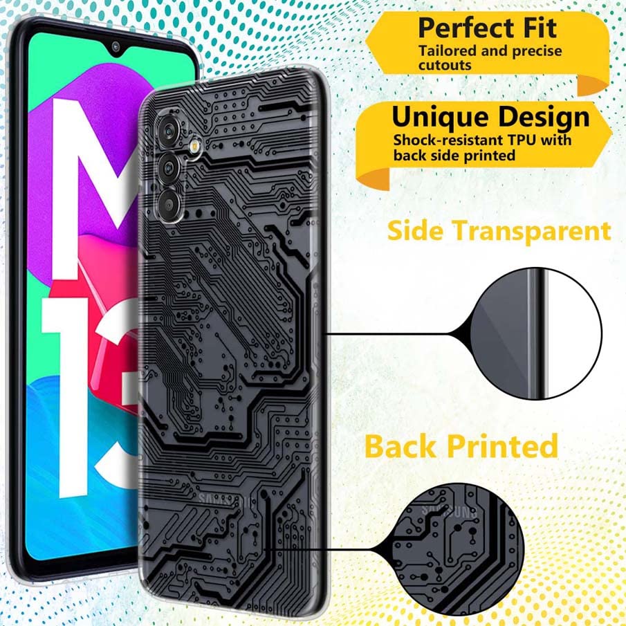 Image of Fashionury Designer Case For Samsung Galaxy M13 4G Back Cover Printed Back Cover For Samsung Galaxy M13 4G - D3071