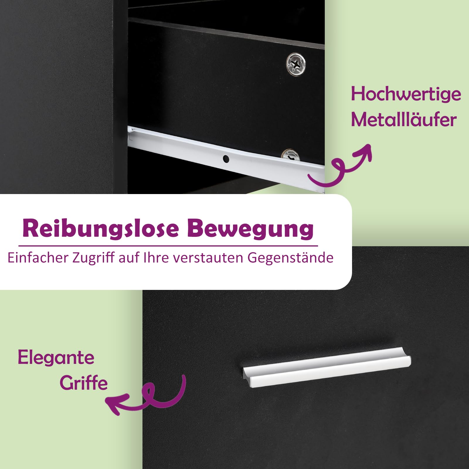 vidaXL Unterschrank 80x46x81,5 cm, Schwarz, Holzwerkstoff, Bad- & Küchenschrank, Unterbeckenschrank, Wandmontierbar