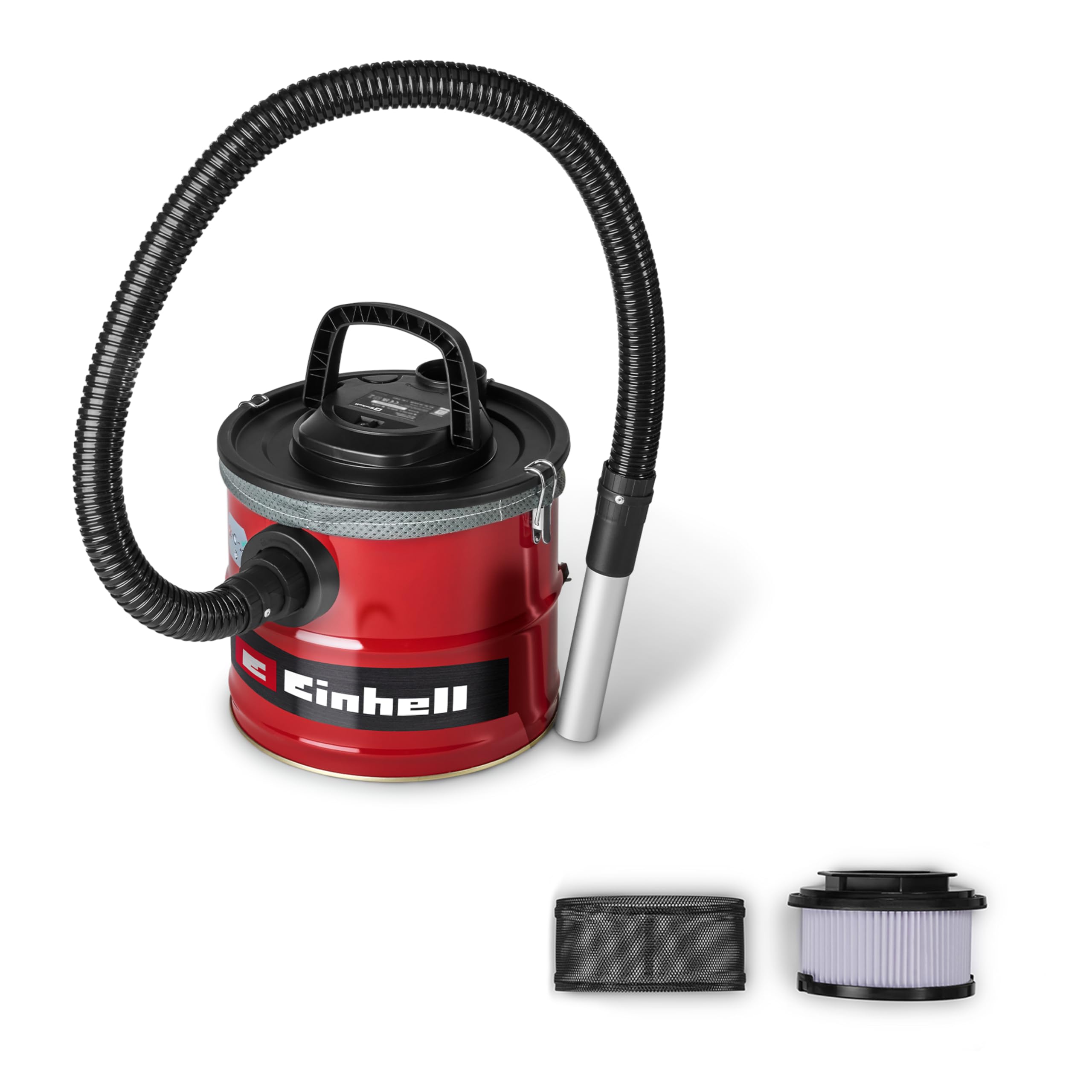 Einhell Aschesauger TC-AV 1830 D (800 W, 170 mbar Saugleistung, 18 L Auffangbehälter, Filtersystem, Feinstaubvorfilter, Blasfunktion, 1 m Schlauch, 2 m Kabel)