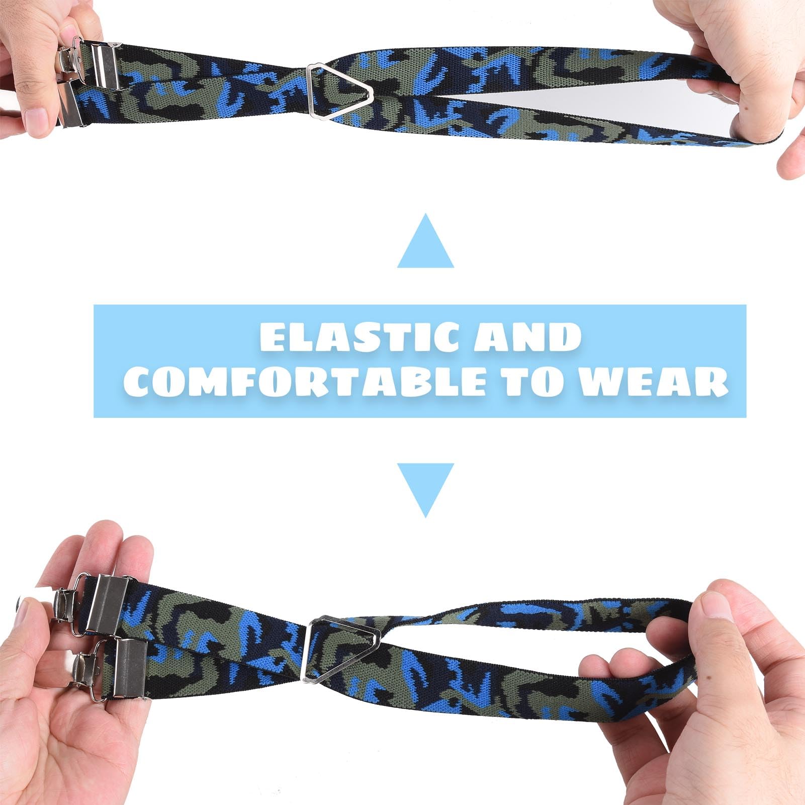 Dog Nappy Suspenders Belly Bands Dog Harness, Cat Carrier, Nappies, Clothes Stay On (Camouflage, XL) - Image 3