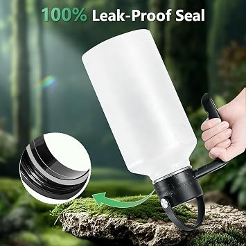 XACIOA Handle for Wide Mouth Water Bottles, BPA Free Handle for Hydro Flask, Iron Flask, CIVAGO, Handle Only, Compatible w/ 18 20 22 24 32 40 64 87 128 Oz Insulated Bottles