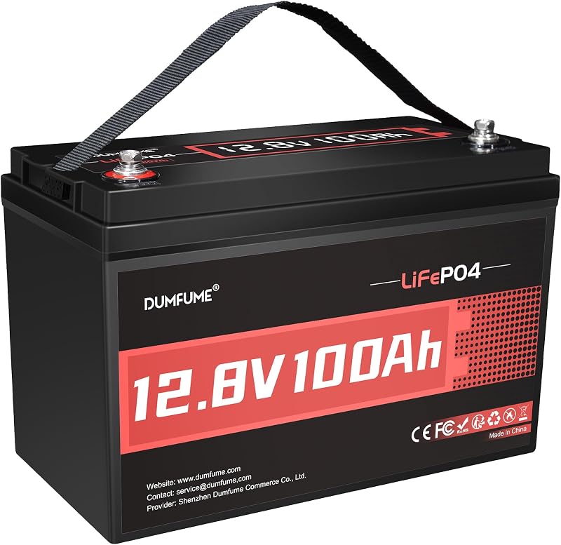 12V 100Ah LiFePO4 Battery Group 31 Lithium Battery 100A BMS | Low-Temp Protection, 1280Wh, IP65, Deep Cycles, for RV, Solar, Marine, Off-Grid, Camping, Home 10-Year Lifespan