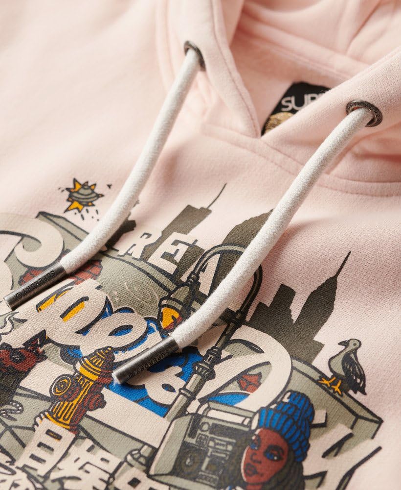 Superdry Sweat à capuche New York pour femme avec imprimé graphique