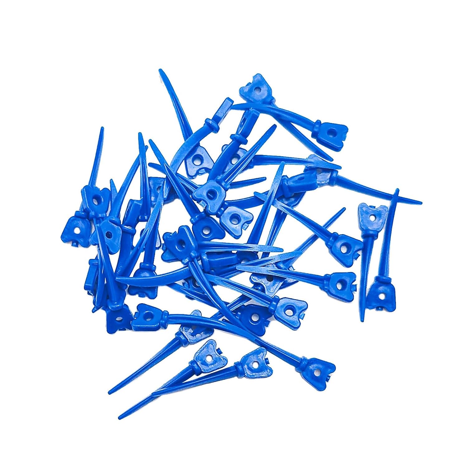 72pcs Dental Wedges Plastic, Dental Sectional Matrix System Wedge Refill Tulwar Wedges with Holes (72pcs Set)