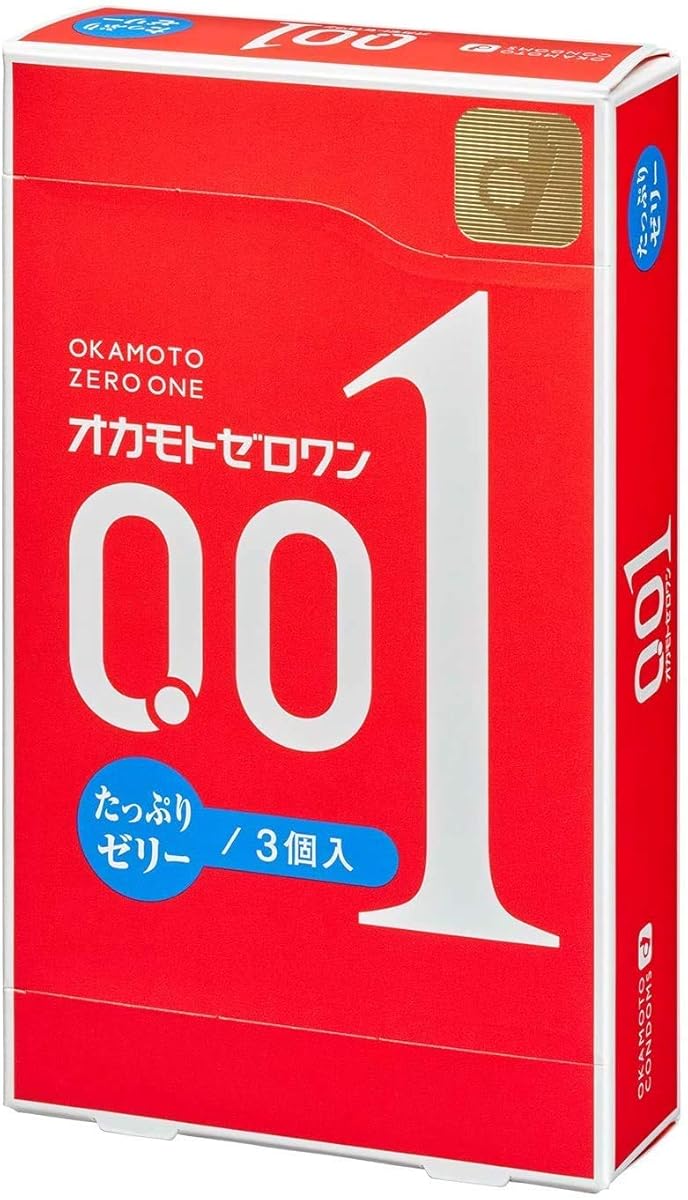 オカモト ゼロワン たっぷりゼリー 3個入り コンドーム ×5個セット