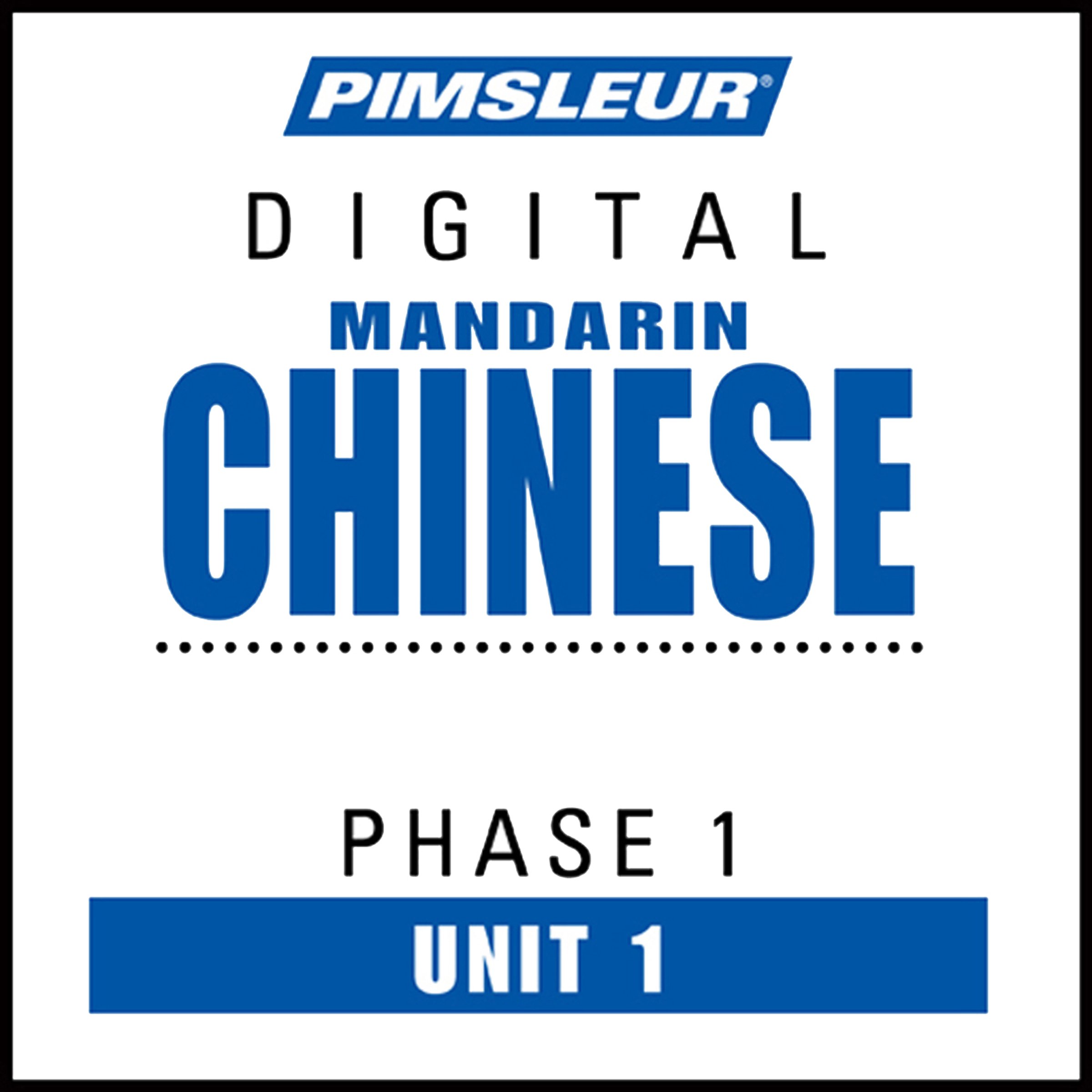 Cover art for Chinese (Man) Phase 1, Unit 01