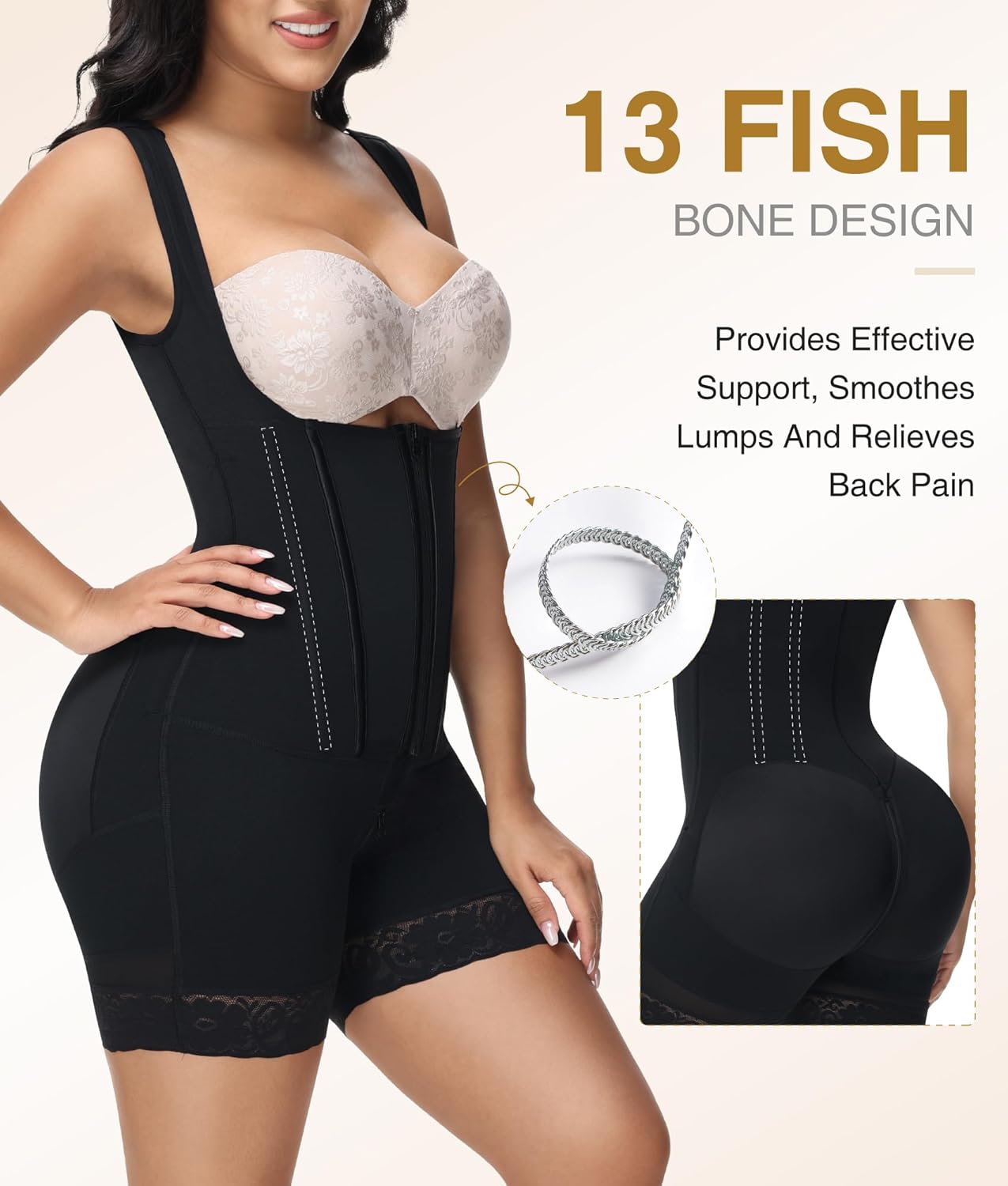 M MYODRESS Fajas Colombianas Moldeadoras Shapewear Tummy Control Body Shaper Girdles Post Surgery Compression Garment - Image 4