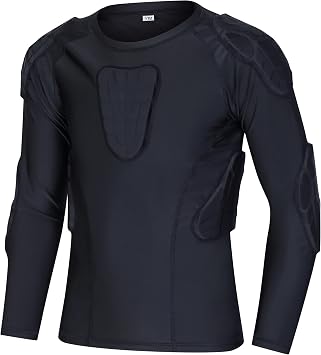 Boy's Padded Football Shirts Youth Kids' Protective Gear Set Training Suit for Basketball Football Skidding