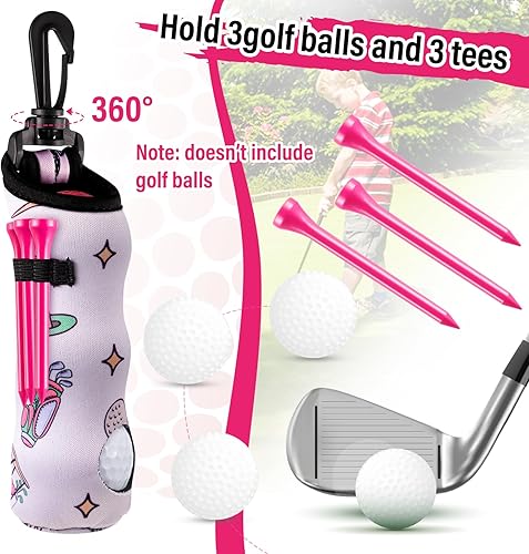 Miniatura 5 de Liliful Kit de Accesorios de Golf de 12 Piezas, Incluye Bolsa para Pelotas de Golf con Gancho, Toalla, Tees, Marcador de Pelota Magnético