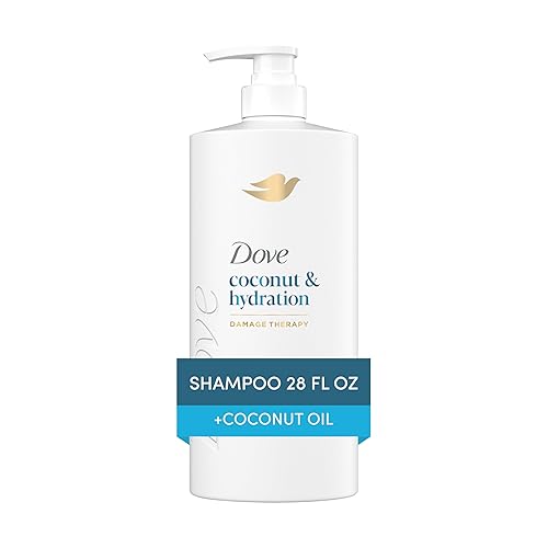 Miniatura 3 de Dove Champú de coco e hidratación para cabello seco con tecnología de cuidado de bio-proteínas y aceite de coco, 28 onzas líquidas