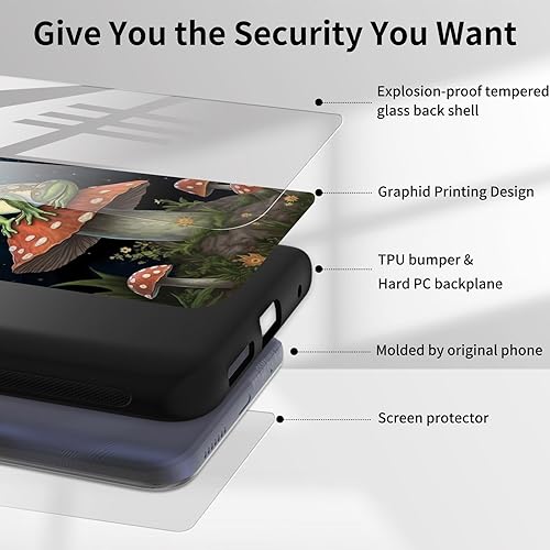 Miniatura 2 de Funda para teléfono Motorola Moto G Stylus 5G 2021 con protector de pantalla, carcasa trasera de vidrio templado, silicona suave, protección