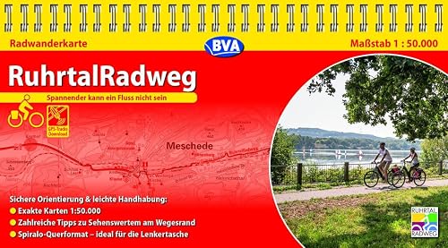 Kompakt-Spiralo BVA RuhrtalRadweg 1:50.000: Spannender kann ein Fluss nicht sein - mit Begleitheft (Spiralos)