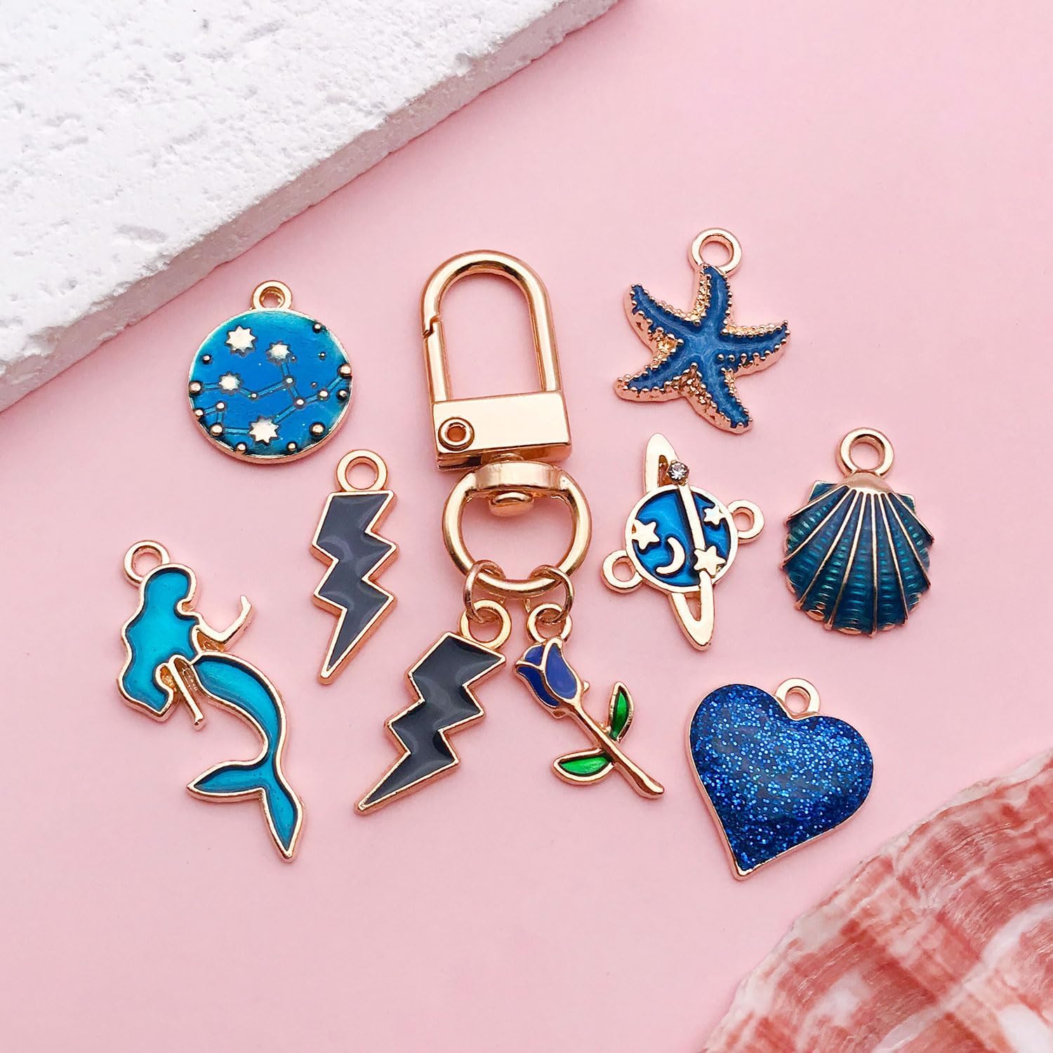 Youdiyla 40pcs Enamel Charms Alloy Metal Charms for Jewelry Making Necklace Bracelet Earring DIY Accessories - Image 6