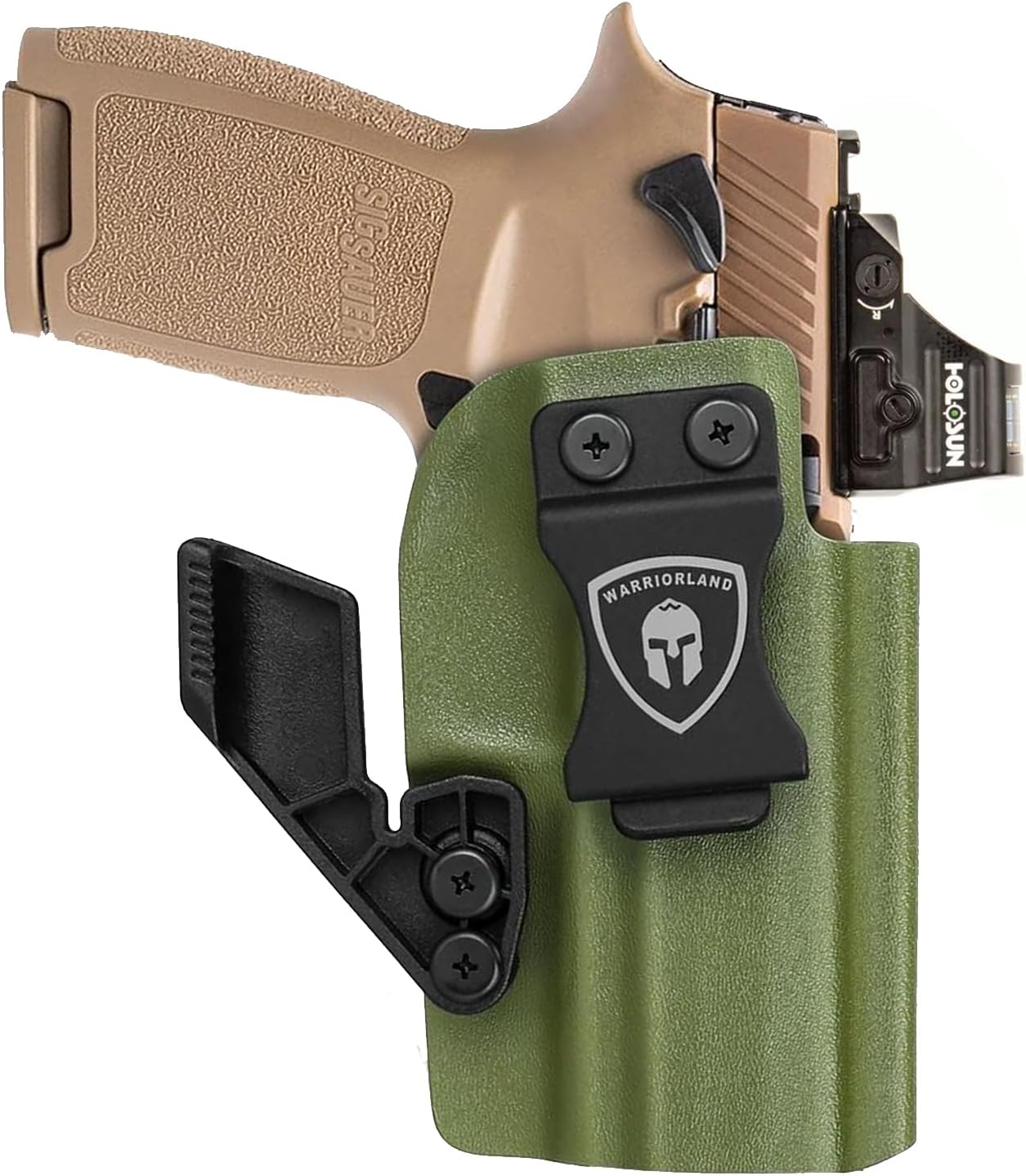 WARRIORLAND IWB Kydex Holster, Fits Sig Sauer P320 Compact / M18 / P320 X Carry/Xcompact / P320 Full Size / M17 Pistols, Inside Waistband Concealed Carry Holster, Adj. Cant & Posi-Click Retention