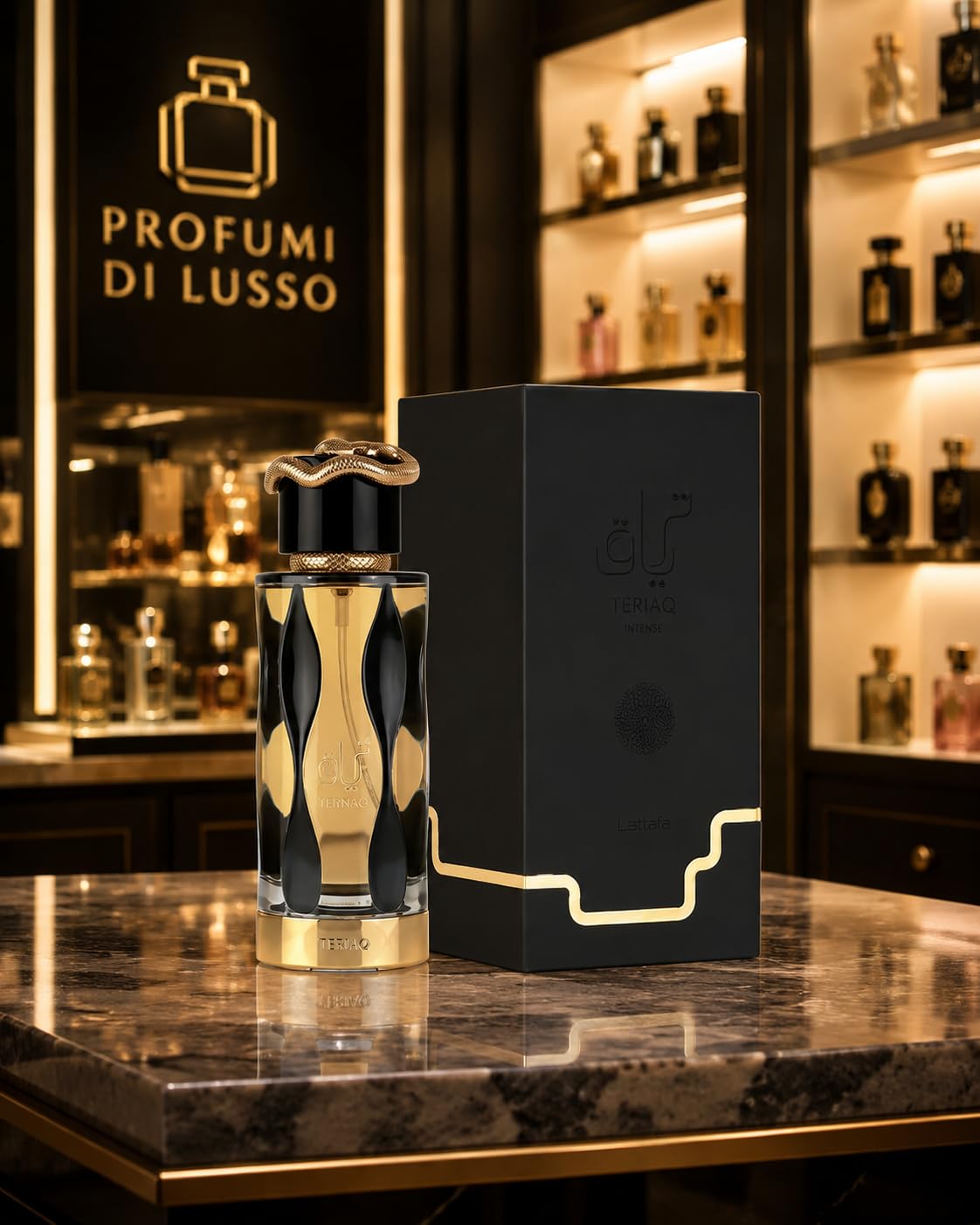 Teriaq Intense eau de parfum 100 ml profumo arabo + campioncino da 5 ml da borsetta in omaggio