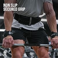 Vista 4 de Ganchos para levantamiento de pesas Gymreapers (par), correas de muñeca de potencia resistentes con soporte de agarre para la mano