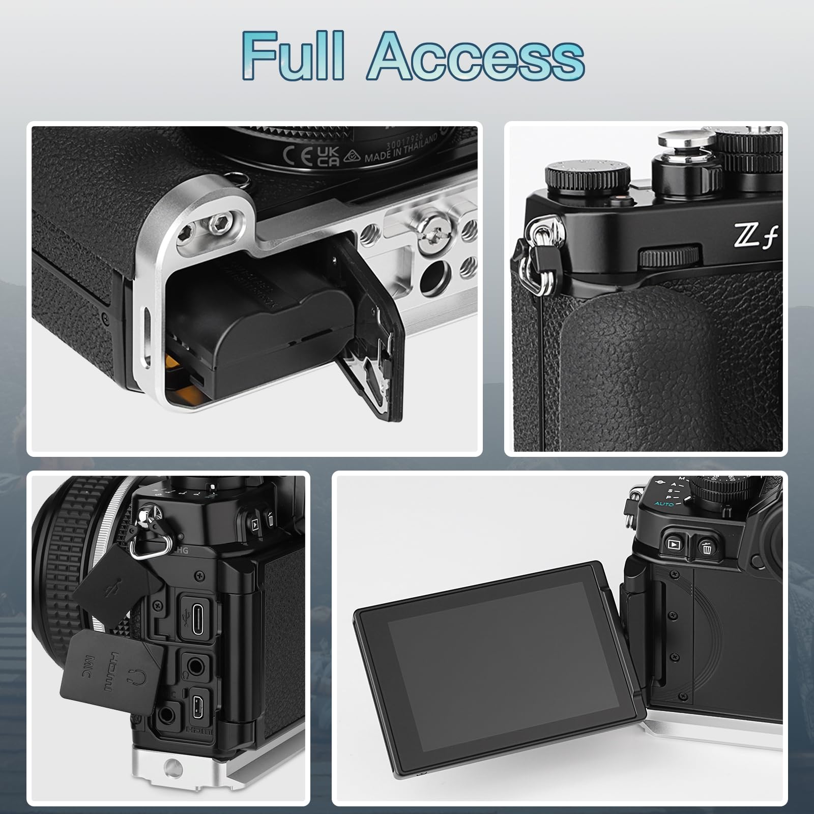 Amazon | Haoge ZF ハンドグリップ Nikon Z FCamera L字型