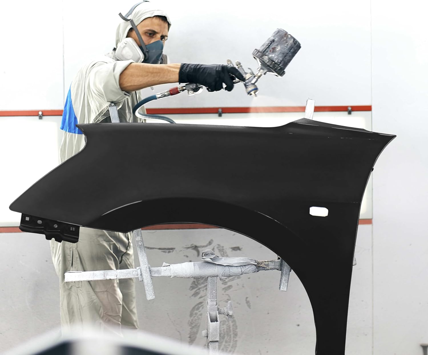Custom Shop Premium High Build Acrylic Lacquer Primer Surfacer, Black & 0 VOC Compliant Reducer, 1 Gallon Kit