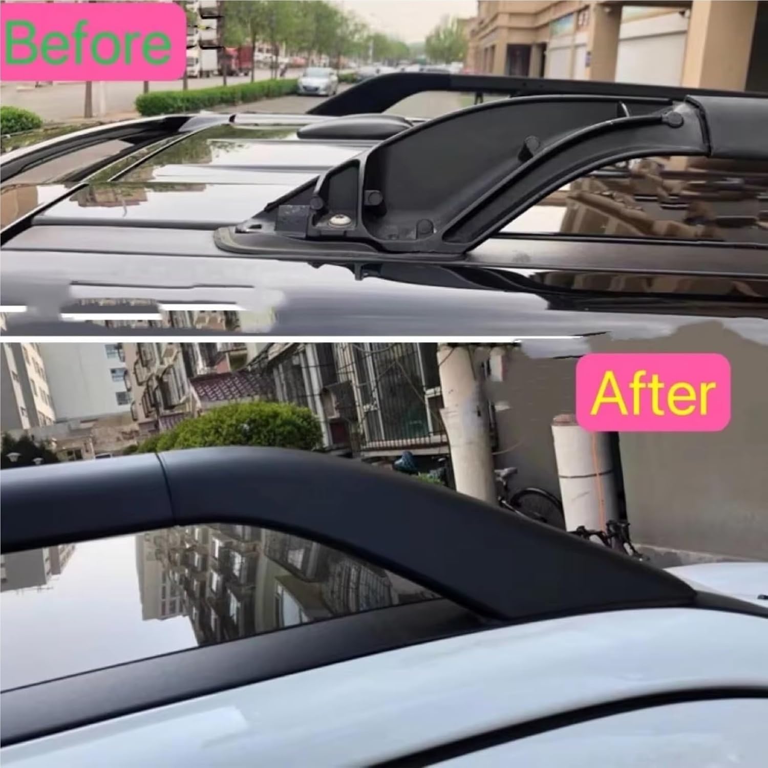 Roof Rack Shell End Compatible with Land for Rover for Freelander 2 2006 2007 2008 2009 2010 2011 2012 2013 2014 Roof Rack Cover Rail End Shell Cap