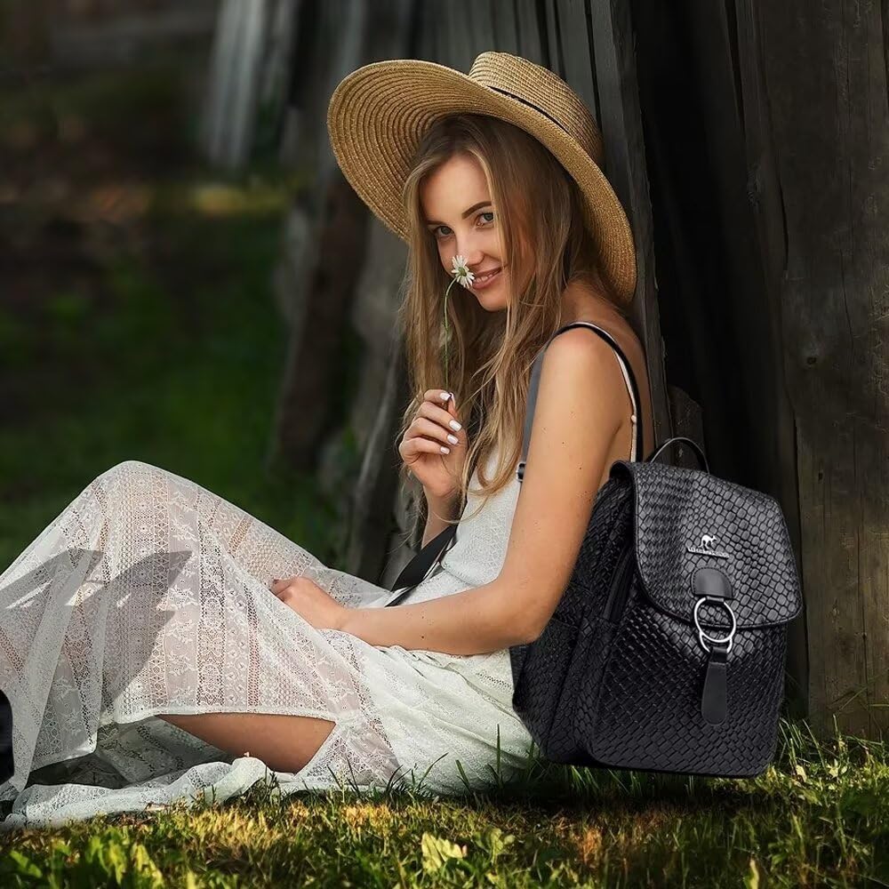 Amazon.com: JKSVL Anti-theft Backpack Purse for Women Black