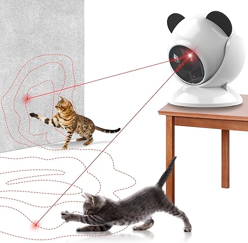 Juguete láser automático para gatos, juguetes interactivos para gatos de interior, gatitos/perros, juguetes láser para gatos adultos aburridos de