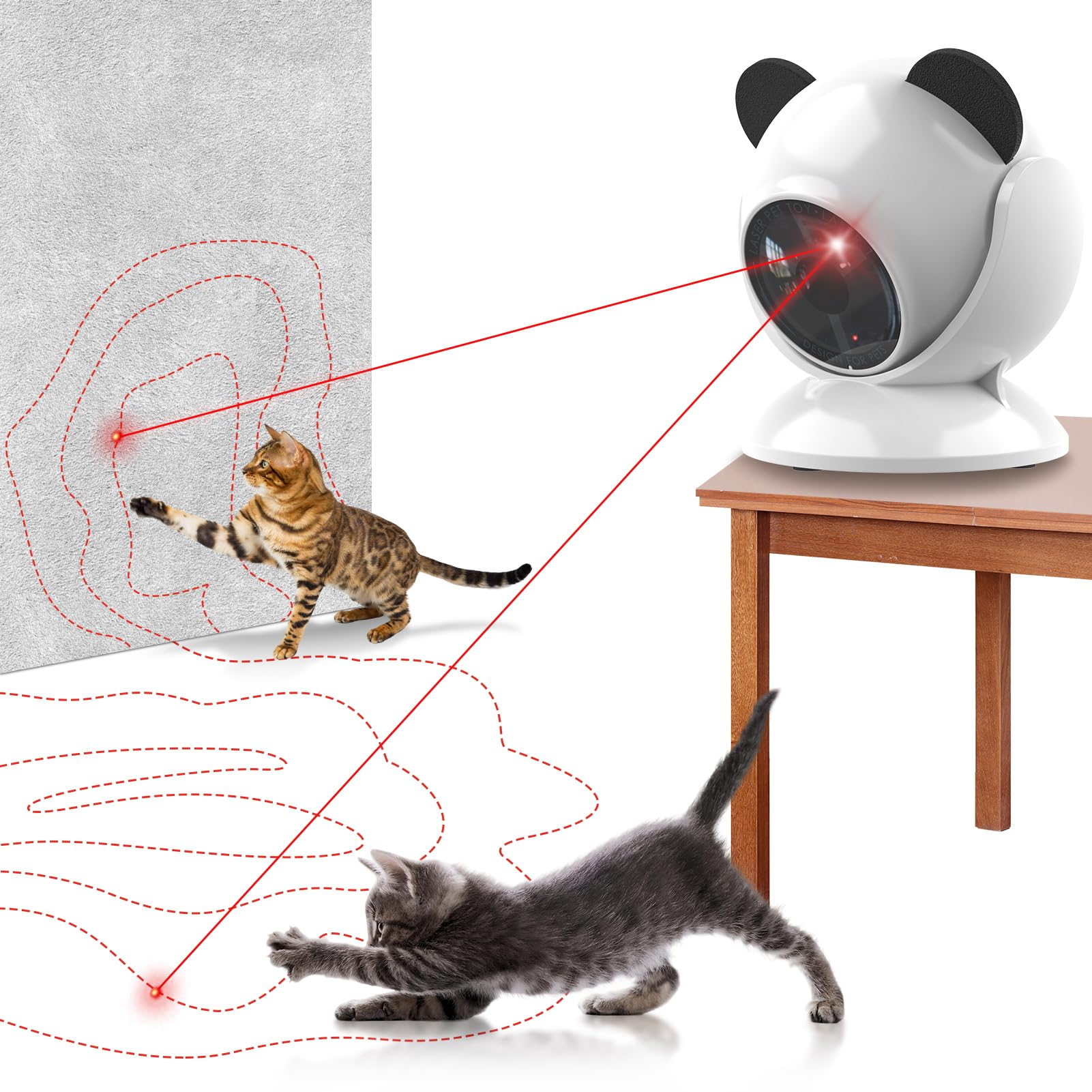 umosis Automatic Cat Laser Toy Interactive Cat Toys for Indoor Cats/Kitty/Dog...