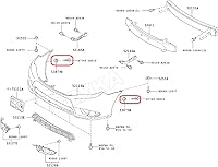 Vista 6 de Rexka Juego de 5 clips y pasadores para guardabarros delantero y parachoques para Toyota Lexus 53879-58010 47749-58010 Avalon Camry Corolla
