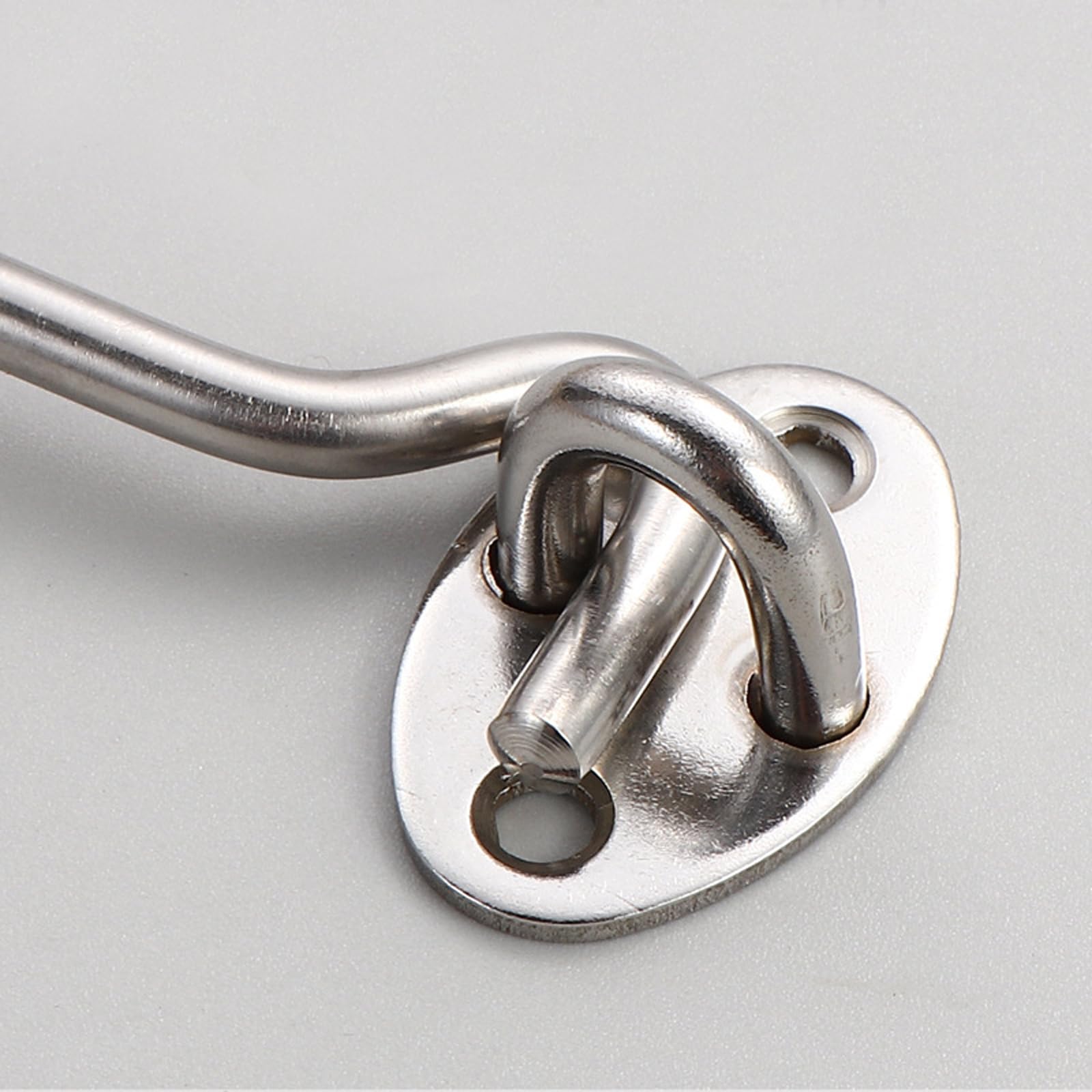 12 Inch (300mm) Stainless Steel 304 Cabin Hook and Eye Lock for Shed Gate Garage Door Silent Catch Latch Lock Operation Durable Holder - Image 3