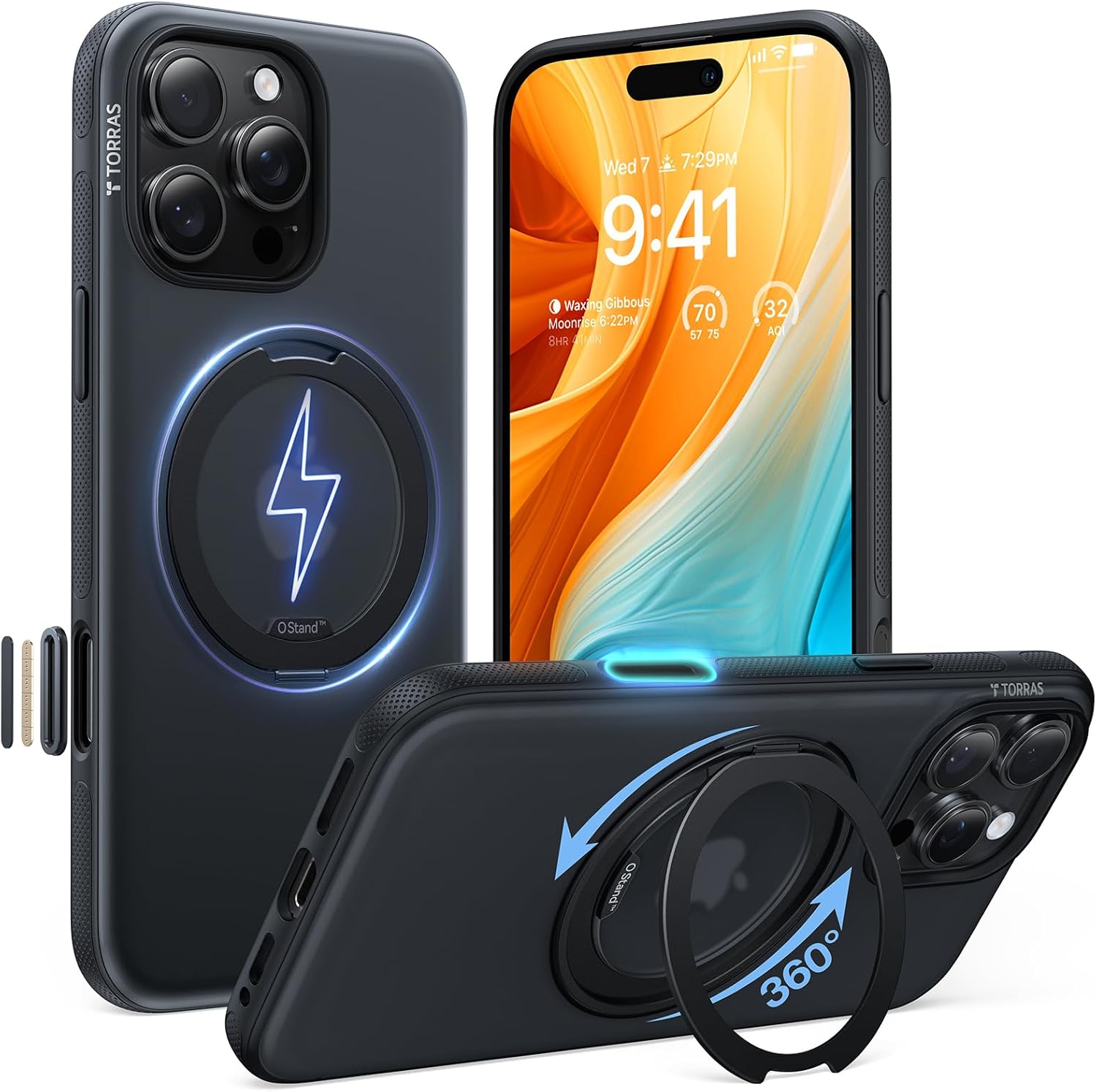 TORRAS 360 MagStand iPhone 16 Pro Case
