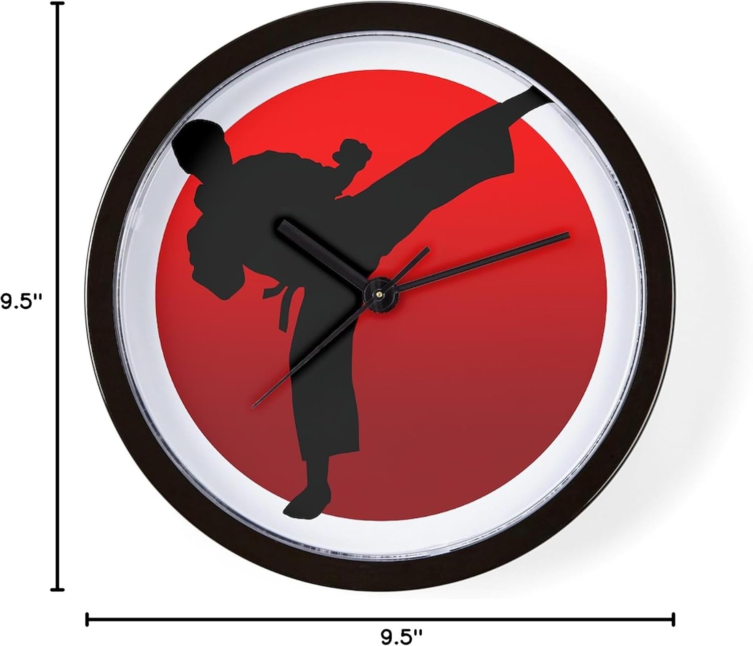 CafePress Karate Keri 10" Wall Clock for Livingroom, Kitchen, or Office