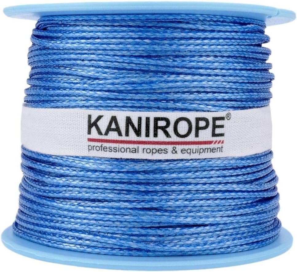 Kanirope® Dyneema Pro SK78 Rope 1 mm 100 m Blue 12Way Braided