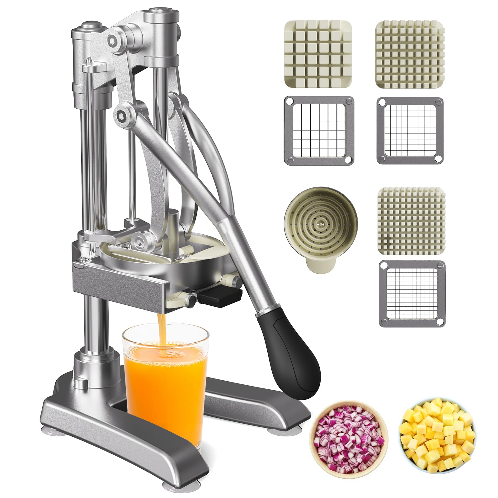 omeqon 2-in-1 Commercial Juicer and Chopper